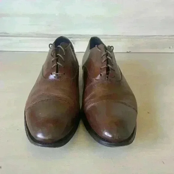 To Boot New York Mens 11 Luxury Leather Wingtip Oxford Shoes Made in Italy - Picture 6 of 9